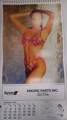 Mermaids 1996 Advertising Wall Calendar Clevite Engine Parts Inc. 103017lm-ep