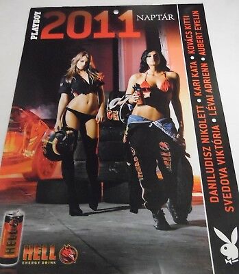 Playboy 2011 Advertising Hungarian Calendar 13" x 91/2" 052218lm-ep - Used