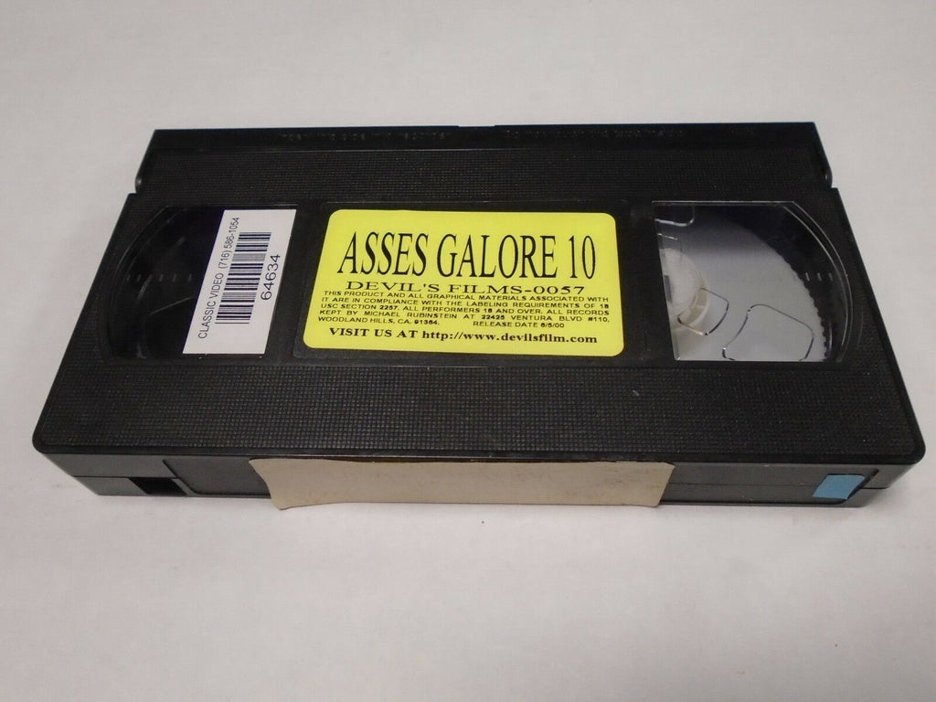 Asses Galore 10 Lana Samantha Jennifer Lee 2000 100mins Adult VHS 012419AMP