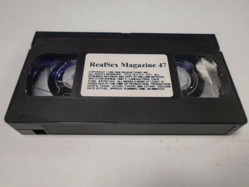 Realsex Magazine 47 2002 Adult VHS 041519AMP3