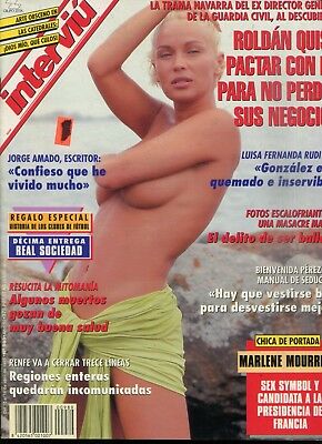 Interviu' Spanish Magazine Marlene Mourreau #988 April 1995 050518lm-ep
