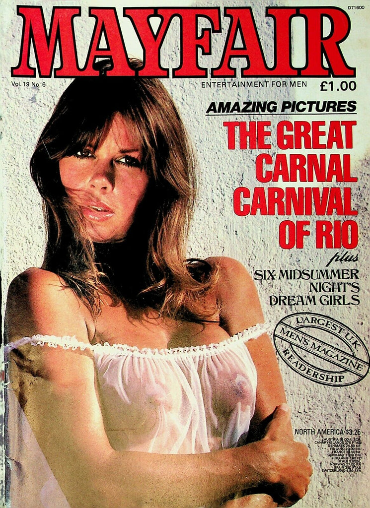 Mayfair Magazine The Great Carnival Of Rio vol.19 #6 1980's 072720lm-ep
