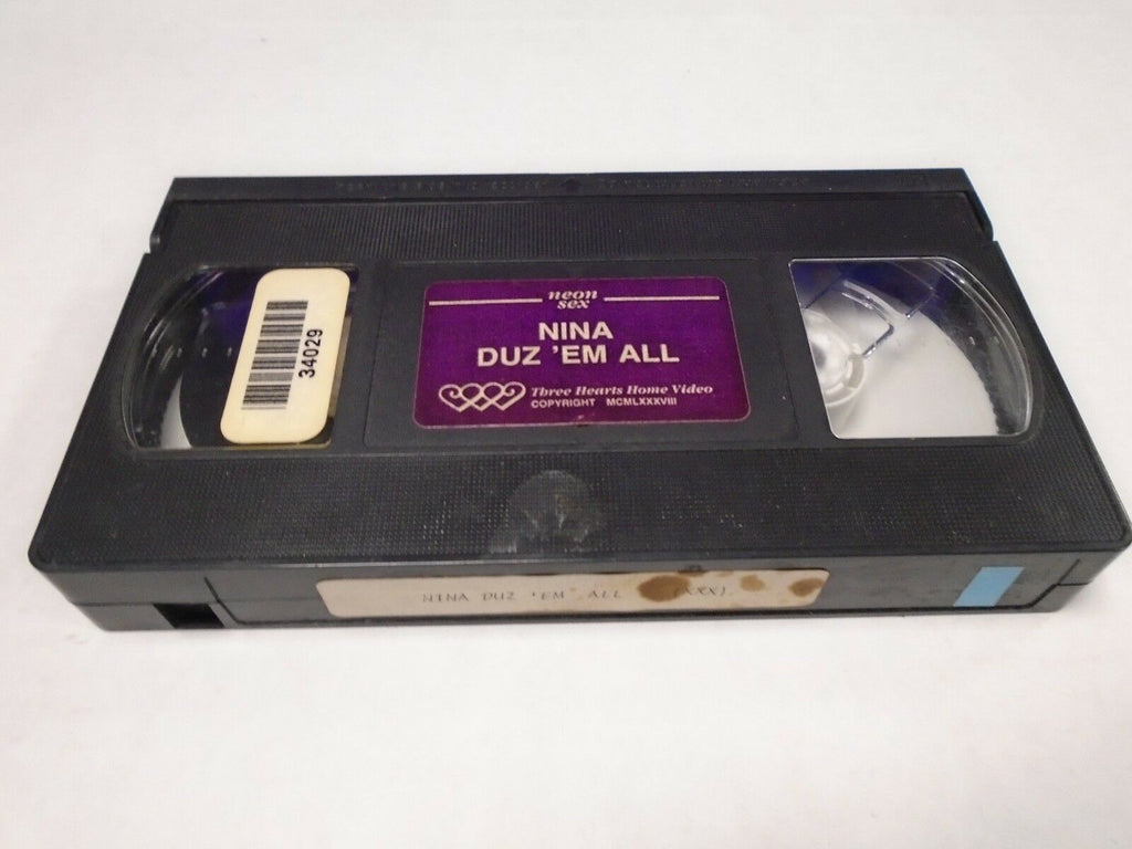 Nina Duz Em All Neon Sex 1988 Adult VHS 010819AMP2