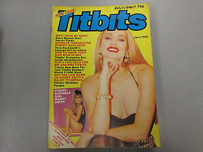 Titbits Adult Magazine Jerry Hall July 1989 vg 030415lm-ep