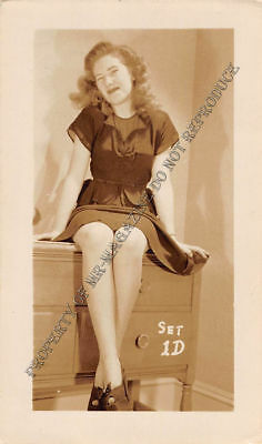 Adult Vintage B&W Photo 2.5x4 Sexy Pin Up Lesbians Undressing Strip Tease 122HR