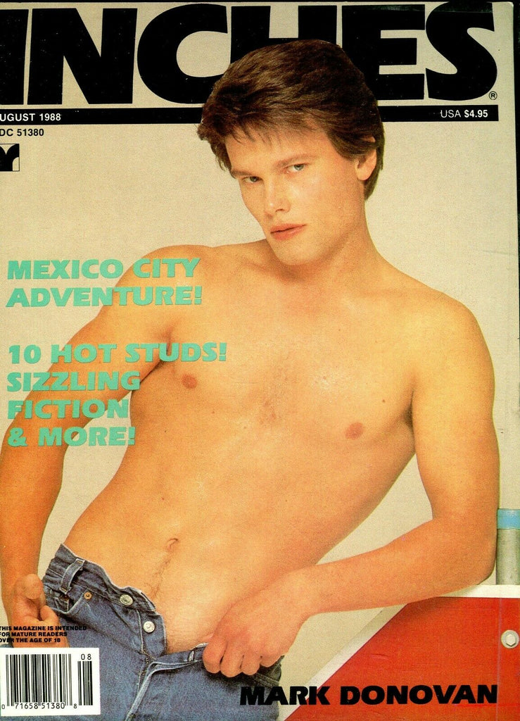 Inches Gay Magazine Cover Hunk Mark Donovan August 1988 101819lm-ep