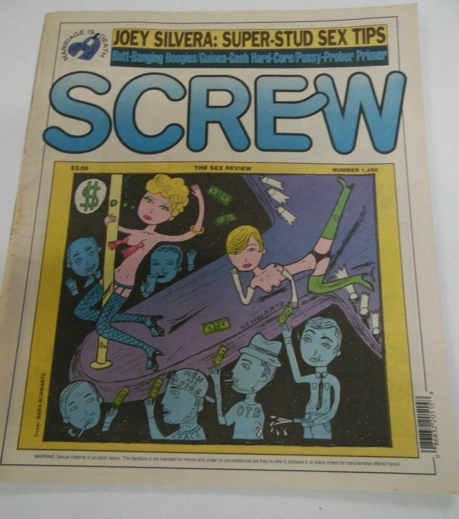 Screw Newspaper Joey Silvera Sex Tips #1450 December 16, 1996 121319lm-ep