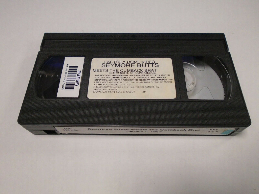 Seymore Butts Meets the Cumback Brat Julianne Tanya 1997 Adult VHS 030419AMP2