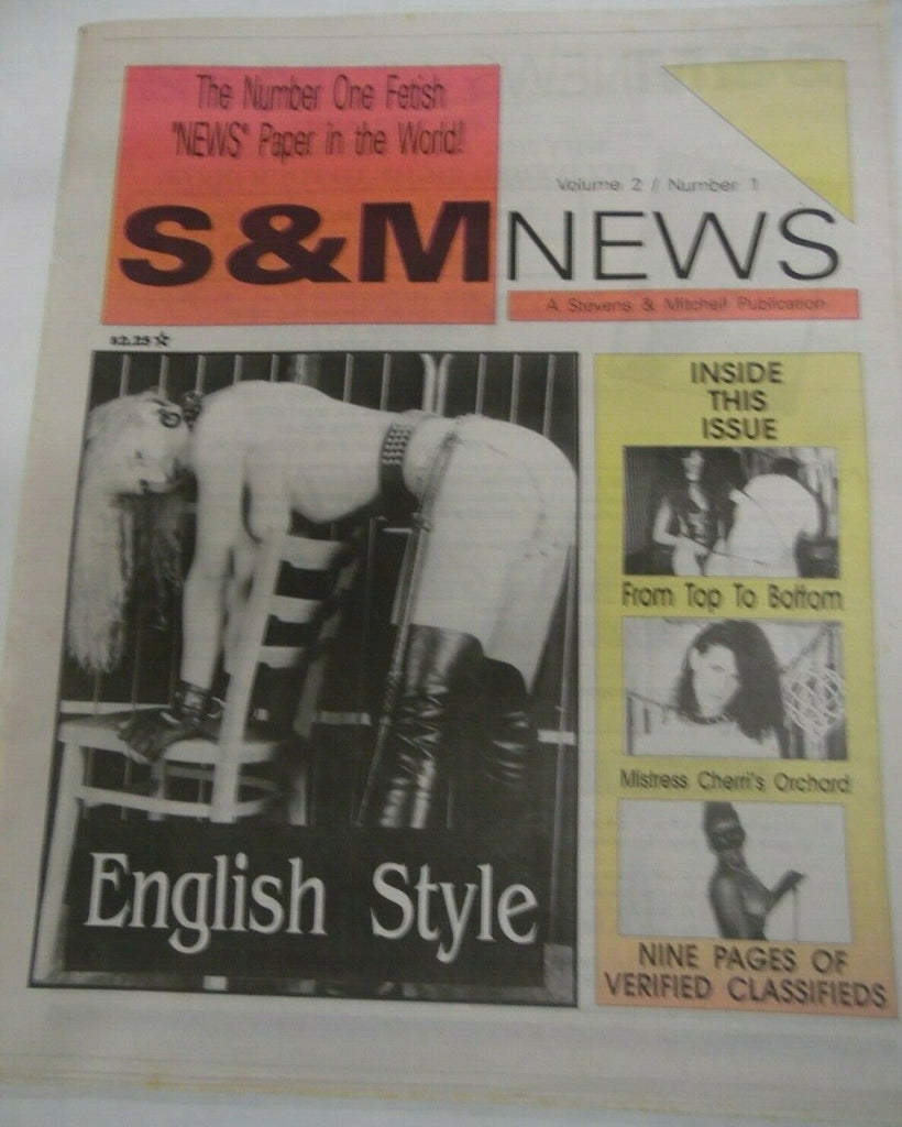 S & M News Newspaper English Style vol.2 #1 1992 120719lm-ep