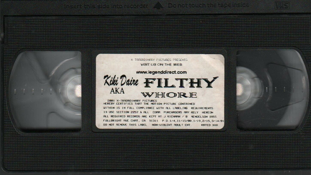 Kiki Daire aka Filthy Whore Legend Direct 2001 Adult VHS 021720AMP2