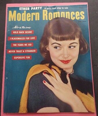 Modern Romances Magazine Ether Party March 1953 vg 122215lm-ep
