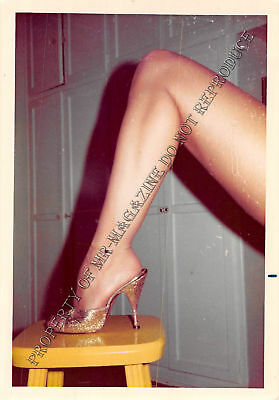 Adult 1970s Photo 3.5x5 Foot Fetish Man Stepped on High Heels Domination 154HT