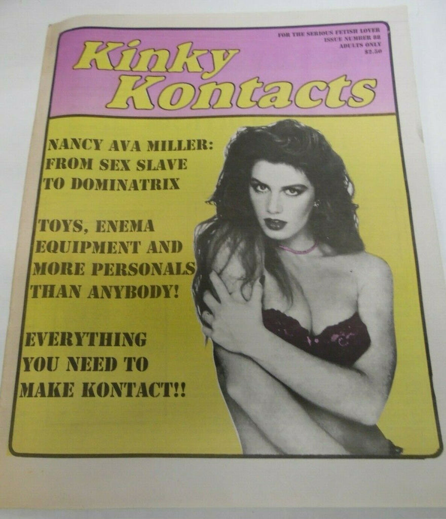 Kinky Kontacts Newspaper Nancy Ava Miller #88 1990's 120719lm-ep