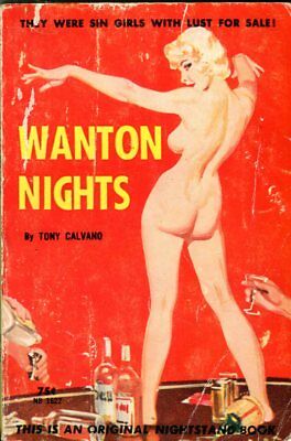 Wanton Nights Novel by Tony Calvano 1962 Nightstand Book 042314lm-epa