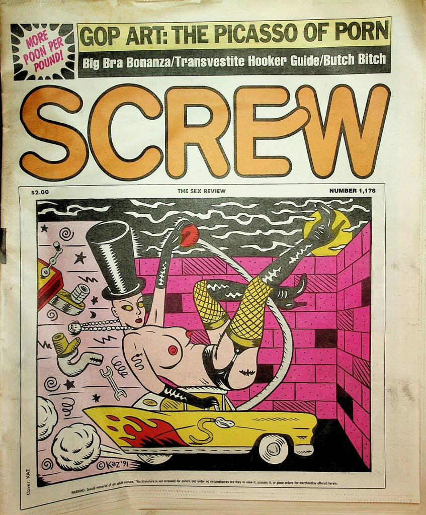 Screw Newspaper Big Bra Bonanza #1176 September 16, 1991 022220lm-ep