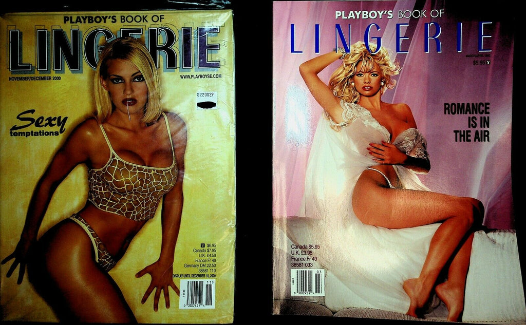 Lot of 6 Playboy's Lingerie Magazines 1991- 2001 Margie Murphey 042920lm-ep