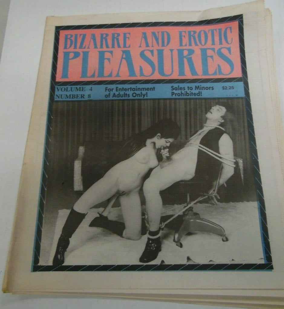 Bizarre And Erotic Pleasures Newspaper vol.4 #8 1980's 121719lm-ep