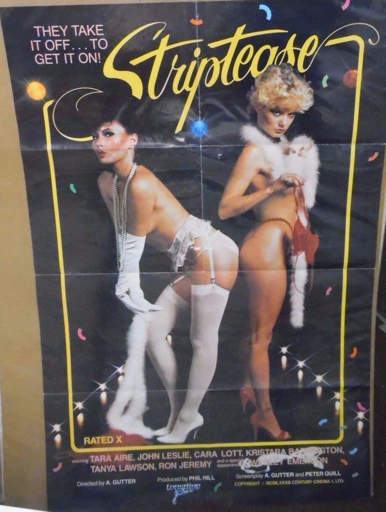 Tara Aire Ron Jeremy Striptease Coastline Films 1983 36"x24" Poster 062917DBEP