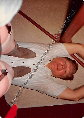 Adult 1970s Photo 3.5x5 Foot Fetish Man Stepped on High Heels Dominatrix 196HS