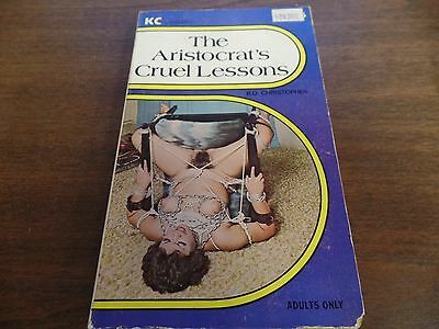 The Aristocrat's Cruel Lessons R.D. Christopher 1977 Erotic Novel 121815amp