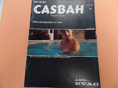 Casbah Adult Magazine Marilyn Monroe July 1959 051016lm-ep - Used