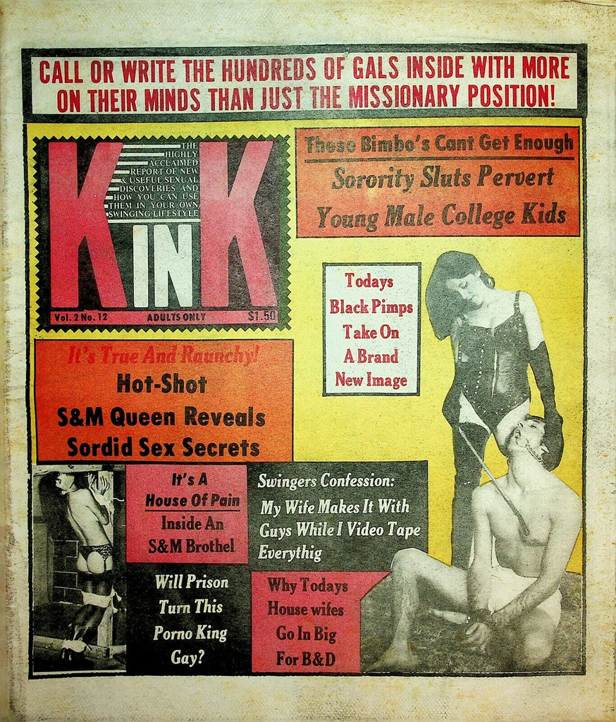 Kink Fetish Newspaper Sordid Sex Secrets vol.2 #12 1980's 022020lm-ep