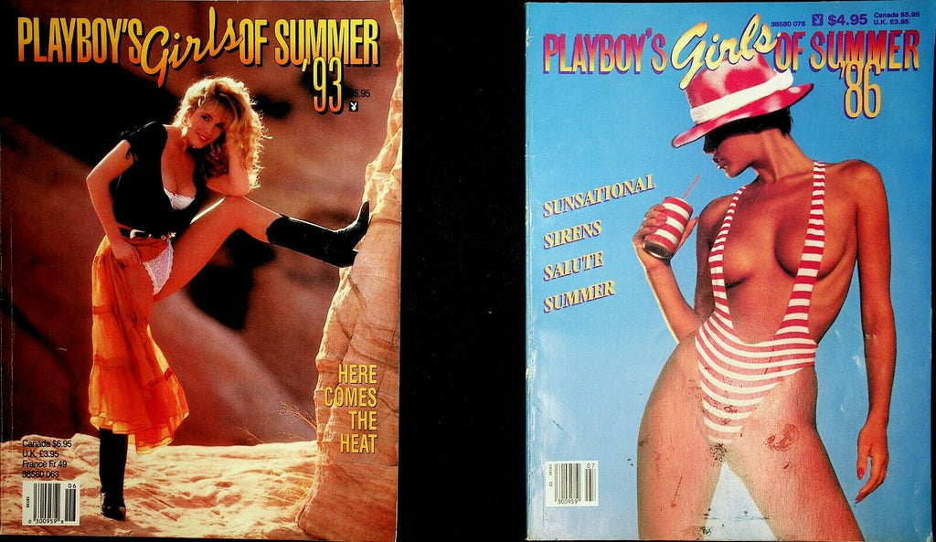 Lot of 6 Playboy's Girls Of Summer Magazines 1984- 2000 042220lm-ep