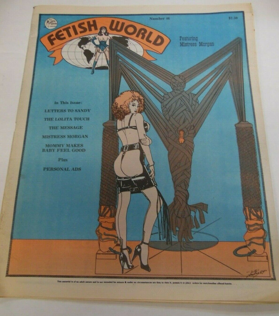 Fetish World Newspaper Mistress Morgan #46 1993 120919lm-ep