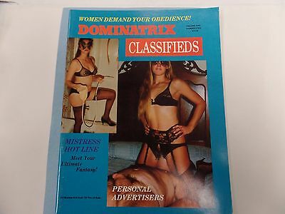 Dominatrix Classifieds Adult Magazine Ultimate Fantasy vol.1 #2 1987 021116lm-ep