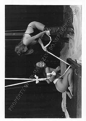 Adult 1990s B&W Photo 5x7 Beautiful Asian Tied Up Bound & Dominated 11MT