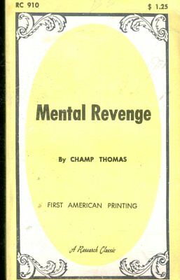 Mental Revenge Novel by Champ Thomas 1968 1st Printing 112118lm-ep