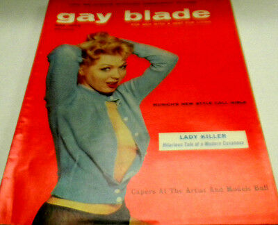 Gay Blade Busty Adult Magazine " Call Girls" May 1959 ex 101513lm-ep