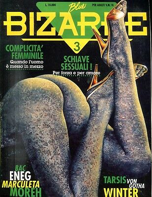 Blue Bizarre Italian Comic Bondage Magazine #3 1994 042318lm-ep2