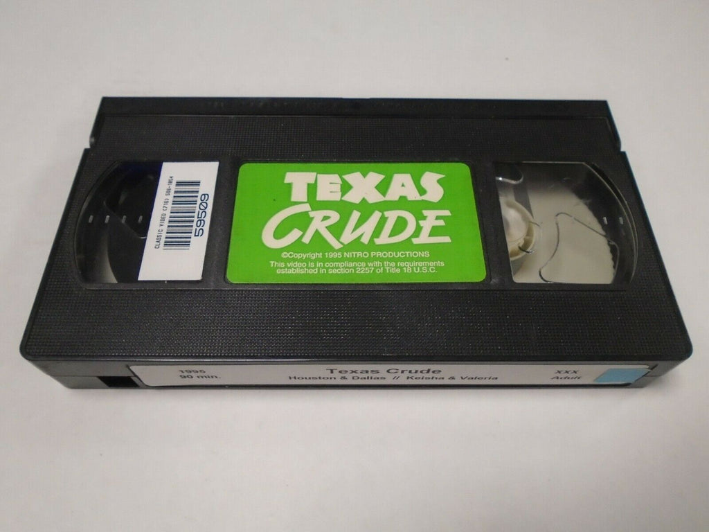 Texas Crude 1995 Houston Dallas 90mins Adult VHS 050919AMP2
