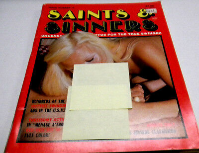 Saints & Sinners Busty Adult Magazine"Hottest Swingers" #17 1982 072913lm-ep