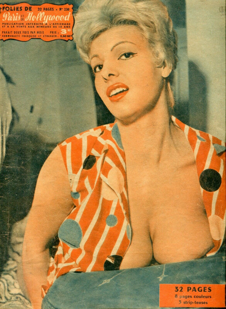 Paris et de Hollywood French Magazine #238 1960's 020520lm-ep