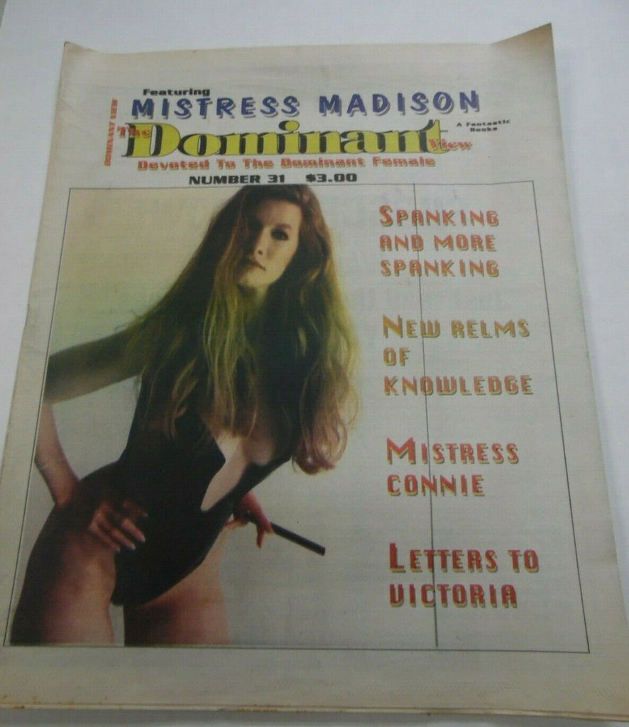 The Dominant View Fetish Newspaper Mistress Madison #31 1994 013020lm-ep