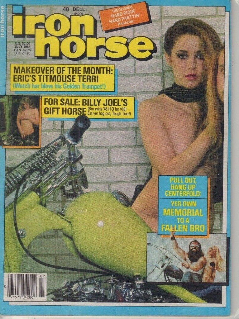 Iron Horse Adult Motorcycle Magazine Titmouse Terri July 1984 051518REP