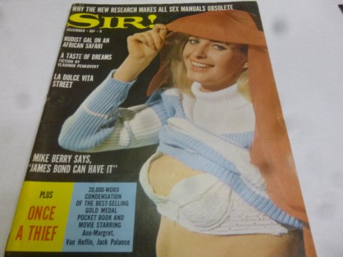 Sir! Busty Adult Magazine "Susan Adams" "Farmers Daughter" Vol 23 No 2 December 1966