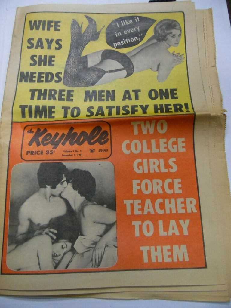The Keyhole Newspaper Wife Needs Three Men! December 9, 1971 040719lm-ep