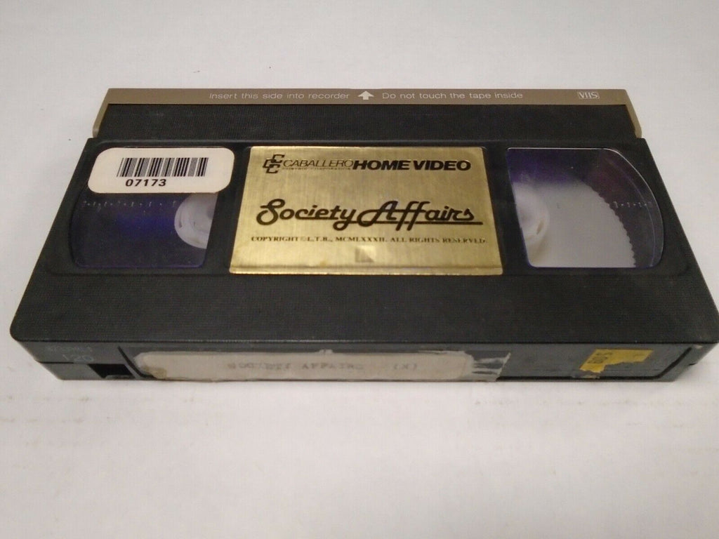 Society Affairs Caballero Home Video Adult VHS 021319AMP2
