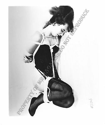 Adult Photo Vintage B&W 4x5 Bondage Beautiful Brunette Bound Dominated 145XU