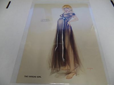 Playboy Magazine Vargas Girl Erotic Art Print 8x11" Blonde Pregnant Looking 30V