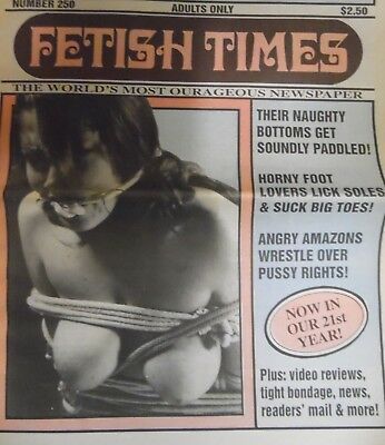 Fetish Times Newspaper Horny Foot Lovers #250 1994 052518lm-ep