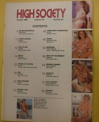 High Society Magazine Ginger Lynn October 1985 Readers Copy 122012lm-epa2