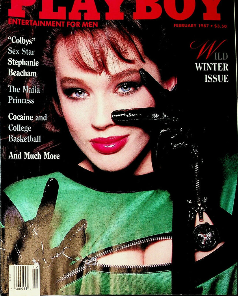 Playboy Magazine Stephanie Beacham February 1987 Wild Winter Issue 101720lm-ep