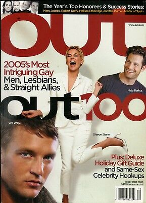 Out Magazine Sharon Stone/ Will Wikle December 2005 032918lm-ep2