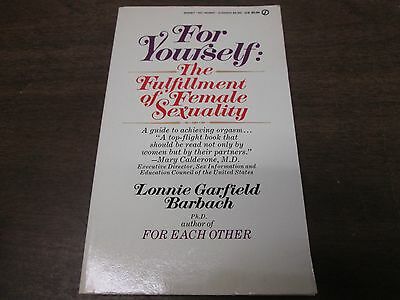 For Yourself Female Lonnie garfield Barbach SignetAdult Paperback Book 070315amp