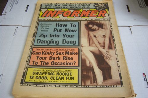 National Informer Adult Magazine "How to Put New Zip Into Your Dangling Dong" Vol.27 #2 January 12, 1975