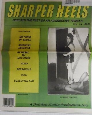 Sharper Heels Fetish Newspaper Mistress Rebecca vol.1 #3 1997 052518lm-ep